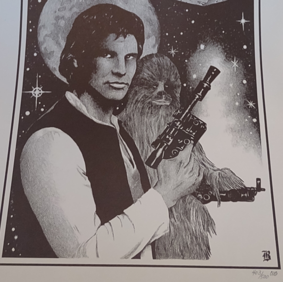 Vintage comic artwork Star wars Clifford Wm Bird Fantasy artwork signed # - Picture 5 of 8